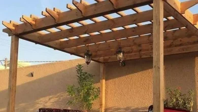 برجولات خشب الشرقية