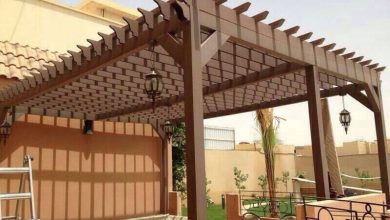 مظلات خشبية