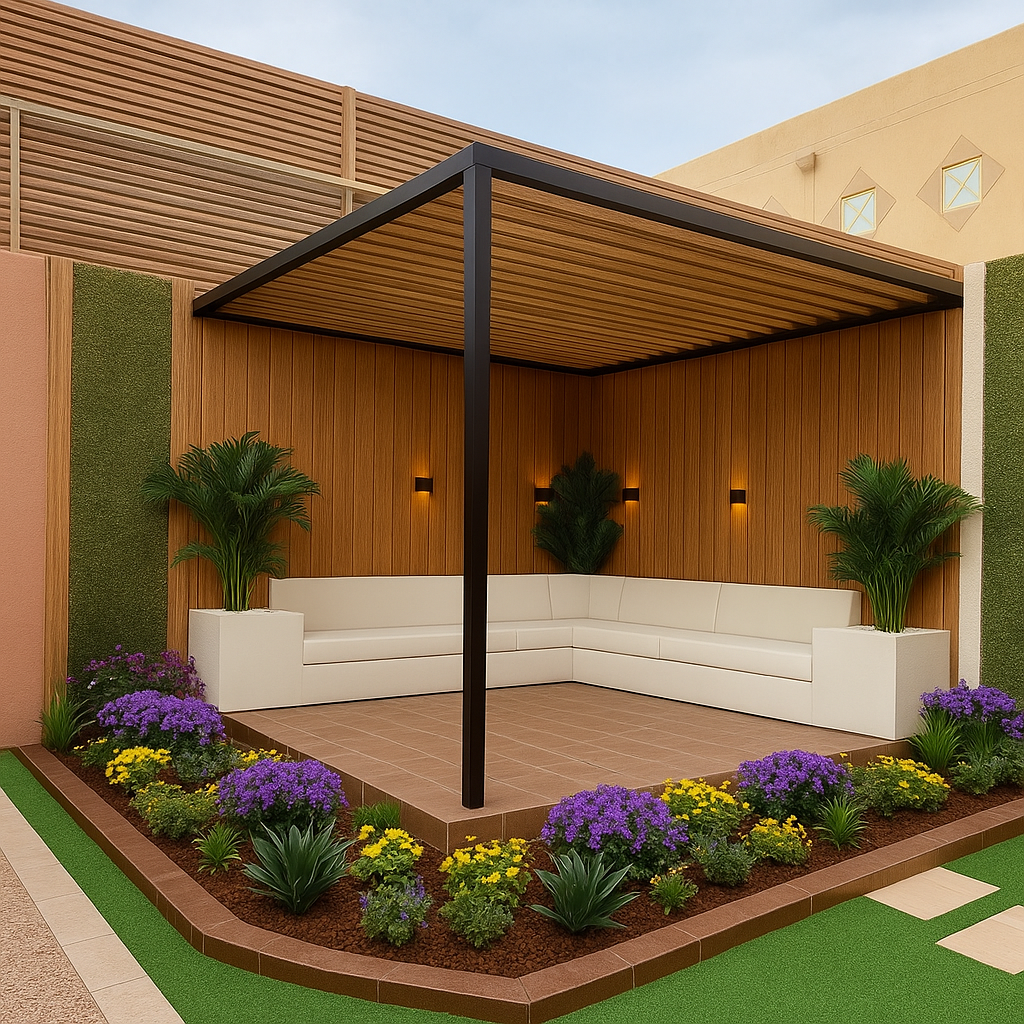 برجولات خشب الشرقية