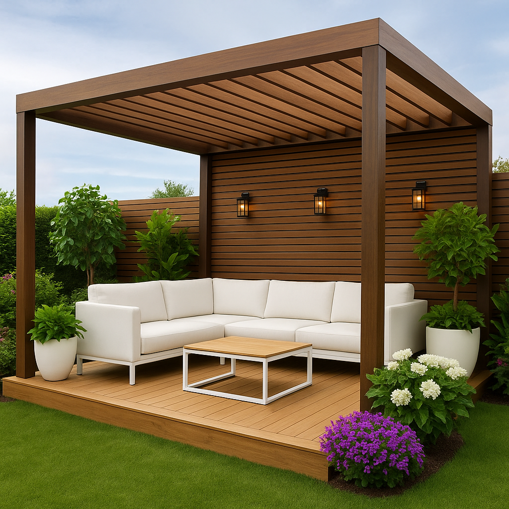 برجولات خشب الشرقية